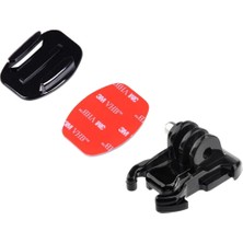 Mototork Tüm Aksiyon Kameralara Uyumlu Düz Yüzey 3m Yapışkanlı Bağlantı Aparatı + Hızlı Tak Çıkar