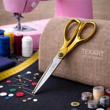 Taksun Terzi Kumaş-Kağıt Makası 10 Inch (26CM) NO-1250 (Altın Renk Saplı)