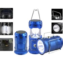 Veralya Solar Şarjlı Kamp Lambası Güneş Enerjili Kızaklı Kamp Feneri Çadır Feneri LED Işıldak Ver