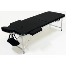 Nasip Medikal Relax Soft Alüminyum Ayaklı Katlanır Masaj Masası Elegant Serisi Siyah Renk