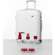 Kompakt 5’li Seyahat Şişesi Seti Şeffaf Kozmetik Kaplar Veralya Tech