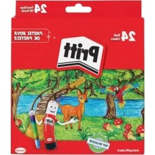 Calperia 24'lü Pastel Boya Seti, Yoğun Renkler, Karton Kutu