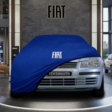 ULTRASHOP Fiat Stilo Mavi Kumaş Oto Branda Araca Özel Penye Araba Brandası Araç Örtüsü