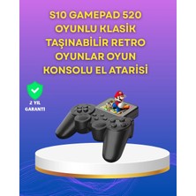 2.4 Inç Ekranlı 500 Oyunlu Taşınabilir Retro Oyun Konsolu, Şarjlı El Tipi Mini Veralya Tech