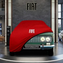 ULTRASHOP Fiat 124 Serçe (1966-1975) Kırmızı Kumaş Oto Branda Araca Özel Penye Araba Brandası Araç Örtüsü