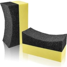 Calperia 2'li U Şeklinde Araba Lastik Parlatıcı Sünger