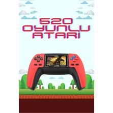 520 Retro Oyunlu El Konsolu Atari Oyun Konsolu Taşınabilir Veralya Tech