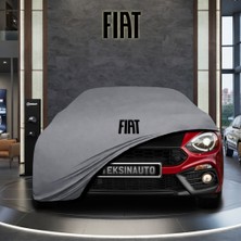 ULTRASHOP Fiat 124 Spider (2014 - ) Gri Kumaş Oto Branda Araca Özel Penye Araba Brandası Araç Örtüsü