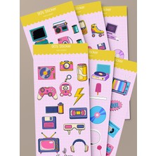 Tiny Stories TR 90'lar Temalı Sticker Seti - 6 Sayfa / Ajanda,çıkartma,scrapbook