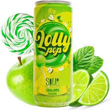 Doqu Lolly Pop Sour Green Apple Flavor Sparkling 330 ml *6'lı