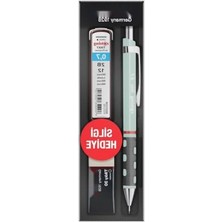 Calperia 3'lü Okul Seti Için Min Silgi, 0.7 Opal Mavi