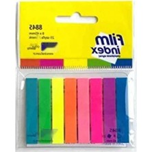 Calperia 8 Renkli Yapışkanlı Ayrac Seti - 25 Sayfa