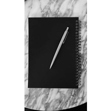 Calperia A5 Boyutunda 100 Yapraklı Spiralli Defter, Siyah Kapak