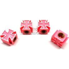 Kare Artı Lüx Sibop Kapağı Pembe Beyaz Veralya Oto