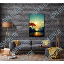 Aden Dijital Manzara Dekoratif Kanvas Tablo