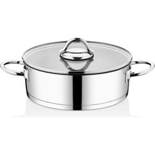 Falez Yıldız Çelik Karnıyarık Tencere 24X8 cm