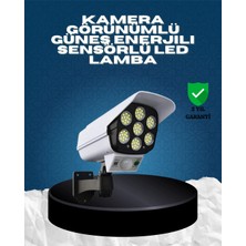 Veralya Güneş Enerjili Kamera Görünümlü Hareket Sensörlü LED Duvar Lambası Uzaktan Kumandalı Veral