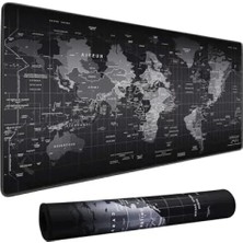 Calperia Geniş Dünya Haritası Desenli Kaymaz Mouse Pad
