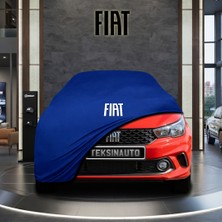 ULTRASHOP Fiat Argo Mavi Kumaş Oto Branda Araca Özel Penye Araba Brandası Araç Örtüsü
