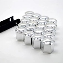 Calperia Gri Renkli 20 Adet Plastik Bijon Kapağı