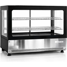 Vosco 160L Tezgah Üstü Soğutmalı Vitrin Dolabı - Panoramik Camlı