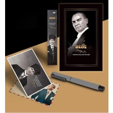 Calperia 2026 Yılı Için Atatürk Temalı Ajanda ve Ayraç Kartpostal Kalem
