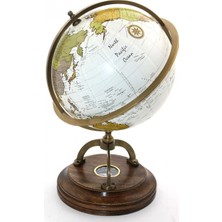 MiraLive Pirinç Pusulalı Dünya Küresi