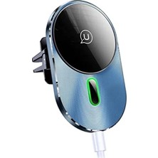 Calperia 15W Kablosuz Şarj ve Araç Içi Telefon Tutucu - 2'si 1 Arada