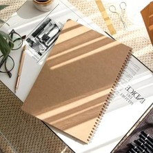 Calperia A4 Boyutu Kareli Not Defteri | 110 Gram Kalın Kağıt | 70 Yaprak