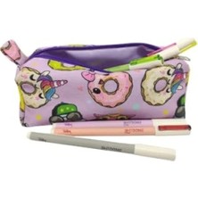 Calperia Yıkanabilir Donut Desenli Kalemlik - Astarlı