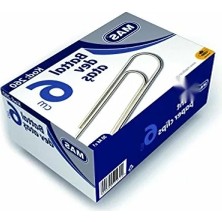 Calperia Gümüş Metal Battal Tip Ataş, 30 Adet