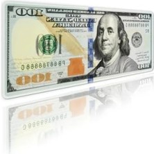 Calperia Kaymaz Dolar Baskılı Oyun Klavye ve Mouse Pad, 70X30 cm