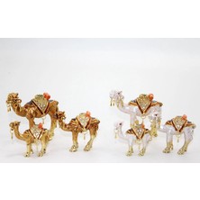 MiraLive Swarovski Taşlı 3'lü Deve Figürü Model 3