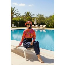 Seboteks Hızlı Kuruyan Paraşüt Kumaş 5 Parça Tam Kapalı Tesettür Mayo 25342