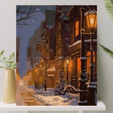 Calperia Sayılarla Boyama Tuval Seti (Fırça ve Boya Dahil) 40X50 cm