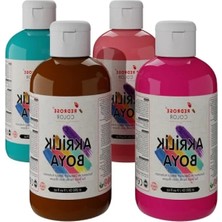 Calperia 4'lü Tamamlayıcı Renkler Akrilik Boya Seti (250GR x 4)