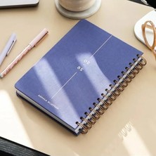 Calperia Lila Renkli A5 Spiralli Haftalık Ajanda - 2026 Modeli