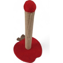 Kedime Bycat® -Elma Şekilli Kedi Tırmalama Platformu - Kırmızı