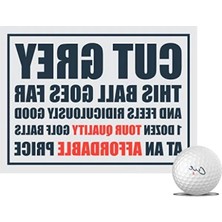 Calperia Dayanıklı Golf Topları - Kesilmiş Gri