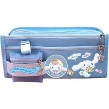 Calperia Çok Gözlü Kalemlik, Yüksek Kapasite, Mavi Renk