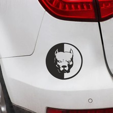 Hediyene Bak Pitbull Köpek Araç, Araba, Oto, Motorsiklet, Kask, Laptop, Cam Sticker 13X13 cm