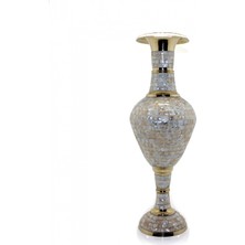 MiraLive Pirinç Sedefli Vazo 45 cm