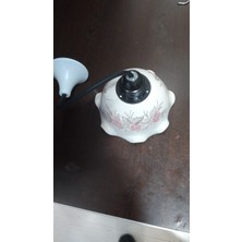 Es Dekor Çap .15 Cm..h..9 cm Seramik El Yapım Başlıklı Avize 1 Adet