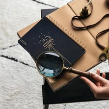 Calperia Siyah Keten Kapaklı A5 Spiralli Süresiz Planlayıcı Ajanda