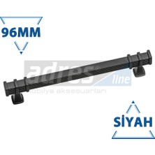 Adresline Şahin Kulp 4'lü 96MM Siyah