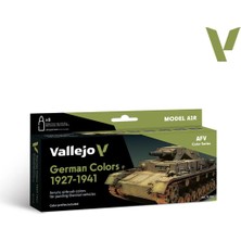 Vallejo 71205 8X18 Ml. Soviet Wwıı Camo Colors, Model Air Serisi Model Boyası Seti