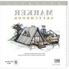 Calperia 25X25 cm Boyutunda Marker Sketchbook