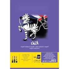 Calperia Hobi Için A4 Boyutunda Siyah Renkli Kağıt