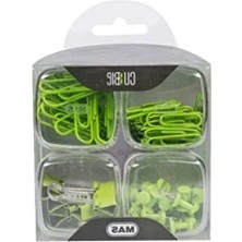 Calperia Pratik Kullanışlı Ofis Ataş ve Raptiye Seti - 4'lü Kutu