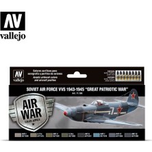 Vallejo 71198 16X18 Ml. 1943  To 1945 Great Patriotic War , Model Air Serisi Model Boyası Seti